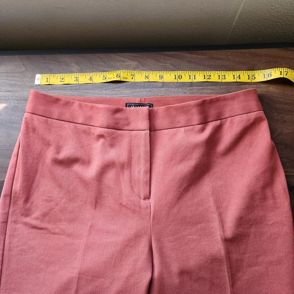 Metaphor Terracotta Straight Leg Cotton Blend Trousers Slacks, Size 6 - Picture 7 of 9